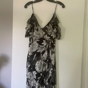 Bardot Cold shoulder hi low dress